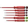PB SWISS TOOLS Pb Swiss - Tools Set di cacciaviti Vde Pb 5543 da 6 pezzi, piatti e croce Pozidriv, isolato fino a 1000 V, 100% Swiss Made, Rosso, Garanzia Ilimitata