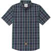 Dubinik® Camicia Uomo Maniche Corte Estiva Manica Corta Casual Worker Cowboy Leggera Camicia Maniche Corte Uomo Regular Fit Nero Blu XL