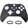 Hzxkqmil Guscio di Ricambio Custodia Anteriore Scocca Frontalino Piastre di Copertura Accessori per Xbox Controller Elite Series 2, Anelli per Joystick Inclusi, Nero