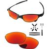 PapaViva Lenti di ricambio e kit di gomma per Oakley Juliet, Blu ghiaccio., Juliet