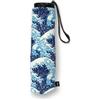 Museums & Galleries Ombrello e custodia abbinata con cerniera, design Katsushika Hokusai The Great Wave, leggero e rinforzato