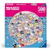 Ravensburger Puzzle 500 Pezzi Hello Kitty - Puzzle Adulti +14 anni, 52 x 52 cm, Puzzle per Adulti Rotondo Hello Kitty, Poster Incluso, Idee Regalo