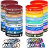 QINGYIWL 40 braccialetti motivazionali, in silicone con Gesù religioso, regalo motivazionale, per uomini e donne