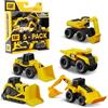 CatToysOfficial, 5 Mezzi da Cantiere CAT Little Machines per Bambini - Camion Ribaltabile, Pala, Bulldozer, Terna, Escavatore | Giochi per 3 Anni+