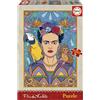 Educa - Puzzle di 1500 pezzi per adulti | Frida Kahlo. Misura: 85 x 60 cm. Include la colla Fix Puzzle. Da 14 anni (19943)