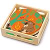 Trudi SEVI Tamburino con Scatola | Trudi by Giochi in Legno educativi Prima Infanzia. Costruzioni e Giocattoli. Regalo di Natale e Compleanno per Bambini | 17x17x5cm Wood | Modello 88066