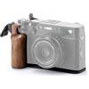 Tilta Gabbia X100VI Kit base per fotocamera vintage compatibile con X100VI, piastra di montaggio con impugnatura in legno - Nero TA-T70-A-B