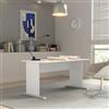 Forte TEMPRA2 - Scrivania, in legno, 144 x 72 x 72 cm, colore: Bianco