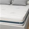 MiaSuite TOPPER CORRETTORE IN MEMORYFOAM PER MATERASSO UNA PIAZZA E MEZZA 130x190 ALTEZZA 5 CM SFODERABILE ALOE VERA