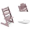 Stokke Bundle STOKKE ® TRIPP TRAPP ® Sedia + Baby Set + Vassoio Heather Mauve
