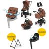 Foppapedretti Trio Tictoc con Ovetto Disk Recline, Seggiolino Disk Grow + Base Disk e Stand Elevo IN OMAGGIO Tuscany