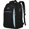MATEIN Zaino Porta PC Uomo, Zaino PC 17.3 Pollici, Zaini Universitari Antifurto Zaini Uomo Notebook Università Ufficio per Viaggio Lavoro Casual Viaggiare, Blu Nero