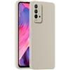 HULLIN Custodia per Telefono in Silicone Colorato, Adatta per Redmi 9T (4G) (6.53) - Bianco antico