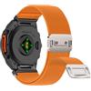 Niboow QuickFit 22mm Nylon Cinturino per Garmin Fenix 8/Fenix E 47mm/Fenix 7 Pro/Fenix 7/Fenix 6/Fenix 6 Pro, Traspirante Elastico Sportivo Cinturini per Garmin Descent G2/Tactix 8 47mm - Arancione