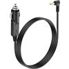 PNGKNYOCN Cavo di ricarica auto 12 V, 90 gradi, 18 AWG, DC, 5,5 x 2,5 mm, spina a presa accendisigari con fusibile 10 A per auto, camion, camper e pannelli solari (1,5 m/4,9 ft)