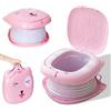BORDEAG Sedile Vasino Portatile per Bambini, Sedile Portatile Vasino per Bambini, Vasino da Viaggio per Esterni, Sedia da Toilette Pieghevole, Addestramento Sedile WC Pieghevole per Bambini (Pink)