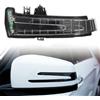 GSRECY Indicatore luminoso compatibile con Mercedes A B C CLA GLA GLK Classe W204 W212 W221 W176 X204 W218 LED Specchio laterale marcatore Segnale di svolta luce lente luce gialla (Lato sinistro)