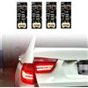 MKptopia 4 pezzi nuovo controller posteriore LED luce di riparazione piastra di ricambio fanale posteriore compatibile con BMW X3 F25 2011-2017