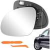 YnewL Lente di Ricambio per Specchietto Retrovisore Esterno Riscaldabile Asferico per VW Tiguan 2007-2016/Skoda Yeti 2014-2017/VW Sharan 2010-2022/SEAT Alhambra 2010-2020(Sinistra)