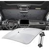 LUWU [Aggiornato] Ombrello Parasole Auto Compatibile con VW T-ROC T ROC 2025 2026 2027 Parabrezza Parasole Auto ad Ombrello Pieghevole per Parabrezza Anteriore Interno TROC Accessori