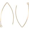 BENECREAT 20 PCS Ganci per Orecchini placcati 18K Oro Accessori in Ottone Dorato per Gioielli Artigianali