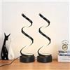 HechoVinen 2 Lampade da Comodino a Spirale LED Abat Jour