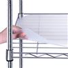 BRIAN & DANY Rivestimento per Scaffali in Filo 33.9 x 74.8 cm, Rivestimenti Resistenti per Scaffali a Filo, Tappetini Protettivi Impermeabili, Set da 5, Trasparente