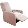 Highdi Copripoltrona Relax Reclinabile 1 Posto, Elasticizzata Universale Fodere per Poltrona Relax con 1 Tasche, Copridivano Reclinabile Elettrica Antigraffio Anti-Animali