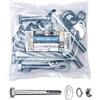 Connex B30018 - Set di viti a testa esagonale, DIN 931, 40 pezzi, M10 x 90 mm, zincato