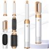 MogaWave Airbrush Air Styler Pro 6 in 1 Hair Styler set con spazzola ad aria calda, spazzola per asciugacapelli, asciugacapelli per auto, styling, volumizzazione, arricciatura e levigatura