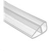 Baogu Guarnizione per porta doccia a forma di U, 200 cm, impermeabile, porta in vetro, spessore 6 mm