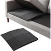 YILANJIN 50 x 50 CM Gommapiuma Cuscino per Divano, Supporto per cuscino per divano, Lastra Gommapiuma Comfort Elevato, Schiuma di Riparazione Divano, Ricambio per Divano e Poltrona (Forma trapezoidale nera)