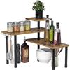 KMQRDZi Scaffale angolare a 3 ripiani, per cucina, bagno, soggiorno, studio