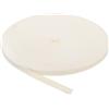 QUARKZMAN Nastri in Sbieco Twill, 41M x 8mm Nastro di Cotone in Tessuto Rotolo Nastro a Spina di Pesce Fettuccia per Abbigliamento Accessori Borse Cucito Fai da Te Rilegature, Bianco Beige
