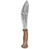 Perkin Knives - Coltello da caccia in acciaio damascato, realizzato a mano, stile machete