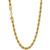 U7 Collana catena corda da uomo Placcato Oro 18K, Larga 6 mm, collana grande grossa alla moda per ragazzo, stile punk rock Hip Hop, Confezione, 71 cm, Regalo Natale per ragazzo