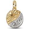 YUMINN Two-Color Sun and Moon Charms Argento 925 Sterling per Bracciali e Collane Perline Pendenti Regali di Gioielleria per le Donne