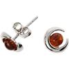 Artisana-Schmuck Orecchini in ambra di Artisana, piccoli orecchini moderni in ambra e argento sterling 925/000 rodiato