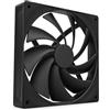 NZXT F140Q | Ventola silenziosa 140mm | Aspirazione o scarico | Telaio smussato e flusso concentrato | Cuscinetti fluid. | Rumore ridotto | Controllo PWM | Nero