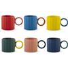 H&H Set 6 Tazze Jumbo Delight - 420 ml - In New Bone China - Colori Assortiti - Lavabili in Lavastoviglie - Utilizzabili in Microonde - Design Elegante e Contemporaneo