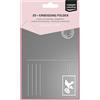 Vaessen Creative Cartella per Embossing 3D Cartolina Postale 11 x 15 cm - Cartelle per Goffratura per DIY, Biglietti Fatti a Mano, Journaling e Scrapbooking