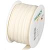 Halbach Seidenbänder Nastro decorativo effetto cotone con bordo ad arco, larghezza: 15 mm, lunghezza: 25 m, nastro per decorare e decorare regali e occasioni festive, nastro decorativo fai da te,