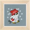 RIOLIS Punto Croce Set di Neve, Cotone, Multicolore, 9 x 9 x 0.1 cm