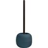 MSV - Spazzola WC Gino Blu - 9.1 x 9.1 x 37.4 cm - Design Moderno ed Elegante - Manico Lungo ed Ergonomico - Supporto Stabile e Anti-Schizzi - Accessorio Igienico e Pratico