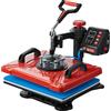RICHRICH Pressa Caldo 10 in 1 Macchina di Sublimazione di Trasferimento 30x38 cm Macchina di Caldo Rosso Digitale LCD 1000 W Trasferimento Efficace per T-Shirt Cappello Tazza Piatto Penna