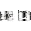 Alessi Barkring BM17S2 Set di Due Portatovagliolo di Design con Decorazione di Ispirazione Naturale, in Acciaio Inossidabile 18/10