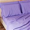 PETTI Artigiani Italiani - Set Lenzuola Cotone Piazza e Mezza 3 Pezzi, Completo Letto con Lenzuolo Sopra, Lenzuolo Sotto con Angoli Elasticizzati e 1 Federa Lenzuola Lilla