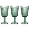 Tognana Claire, Set 3 calici 270 cc, vetro, verde