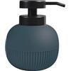 MSV - Dispenser di Sapone Gino Petrolio - 10.3 x 10.3 x 13.2 cm - 0.5L - Design Elegante e Funzionale - Ricaricabile e Pratico - Colore Blu Sofisticato