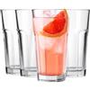 Glasmark KROSNO 1992 Bicchieri da Acqua Set da 4 300 ml - Bicchieri Sfaccettati per Succo e Bevande Analcoliche - Bicchieri in Vetro Strutturati per Casa e Ristorazione - Lavabili in Lavastoviglie